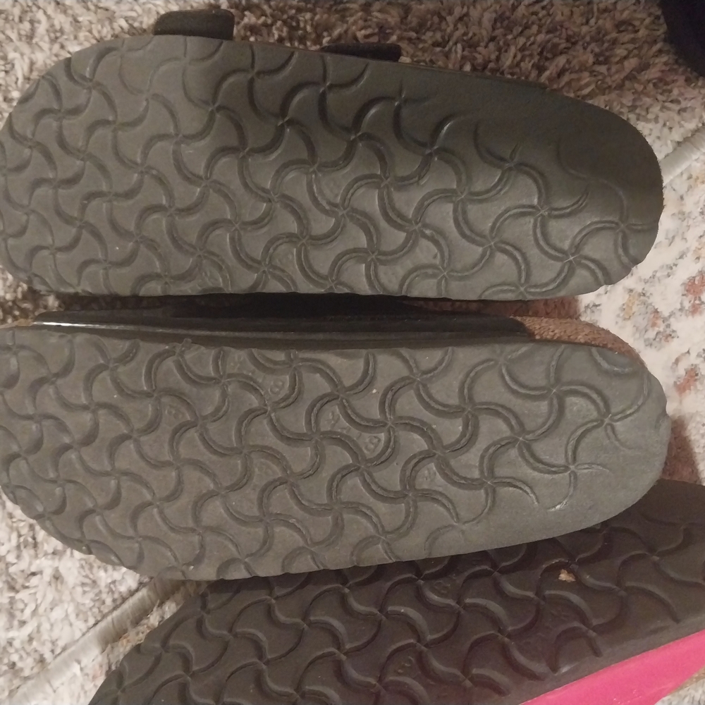 Black and Pink Sandals